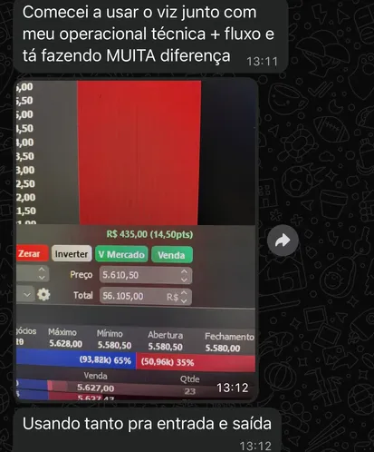 Aluno mostra grafico de patrimonio crescente apos sair do simulador